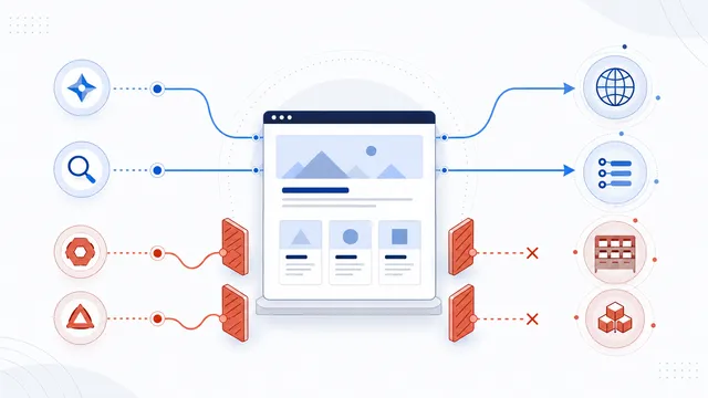 Website selectively blocking AI training crawler routes while keeping search discovery routes open